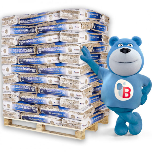 Pellet Butagaz DIN+ Premium 100 % harzig – Palette mit 66 Säcken à 15 kg