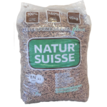 Pellet Natur'Suisse EN+A1 DIN+ 100 % harzig – Palette mit 70 Säcken à 15 kg